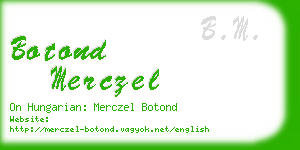 botond merczel business card